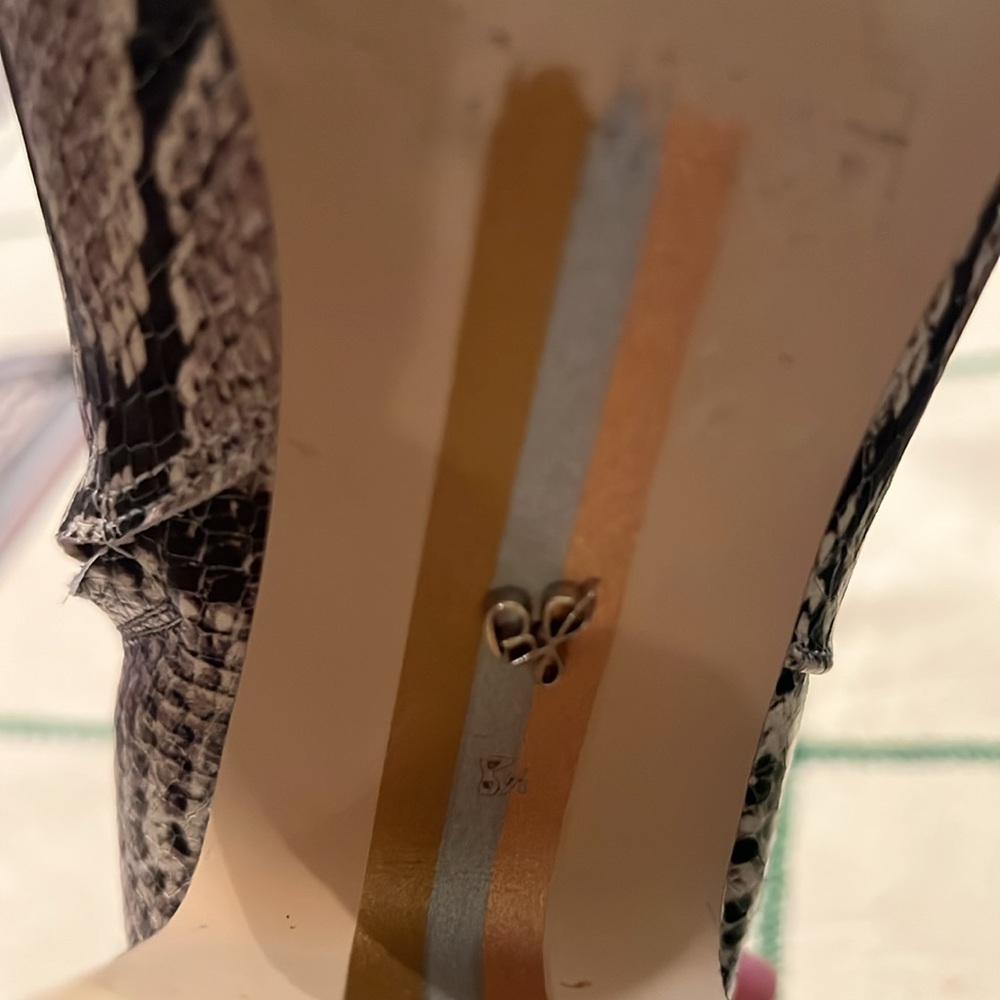 Sam Edelman Women's Snake Print Ankle Boots - Picture 6 of 10